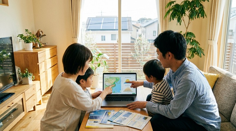 日射量データの地点設定が正しいか確認する