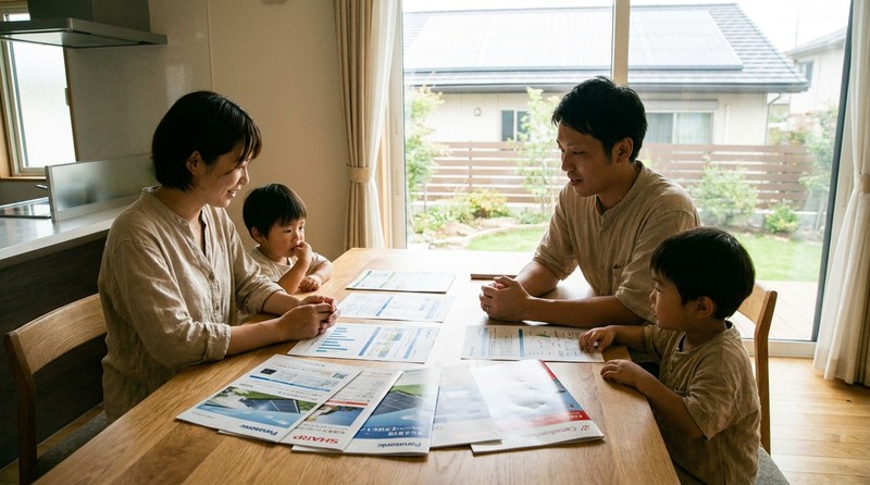 複数社の見積もりを比較している